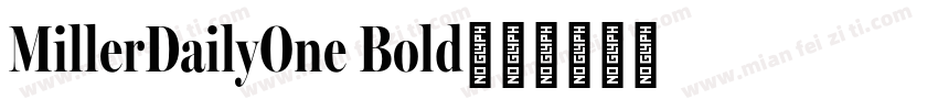 MillerDailyOne Bold字体转换